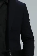 Haly Spor Erkek Blazer Ceket Slim Fit Lacivert