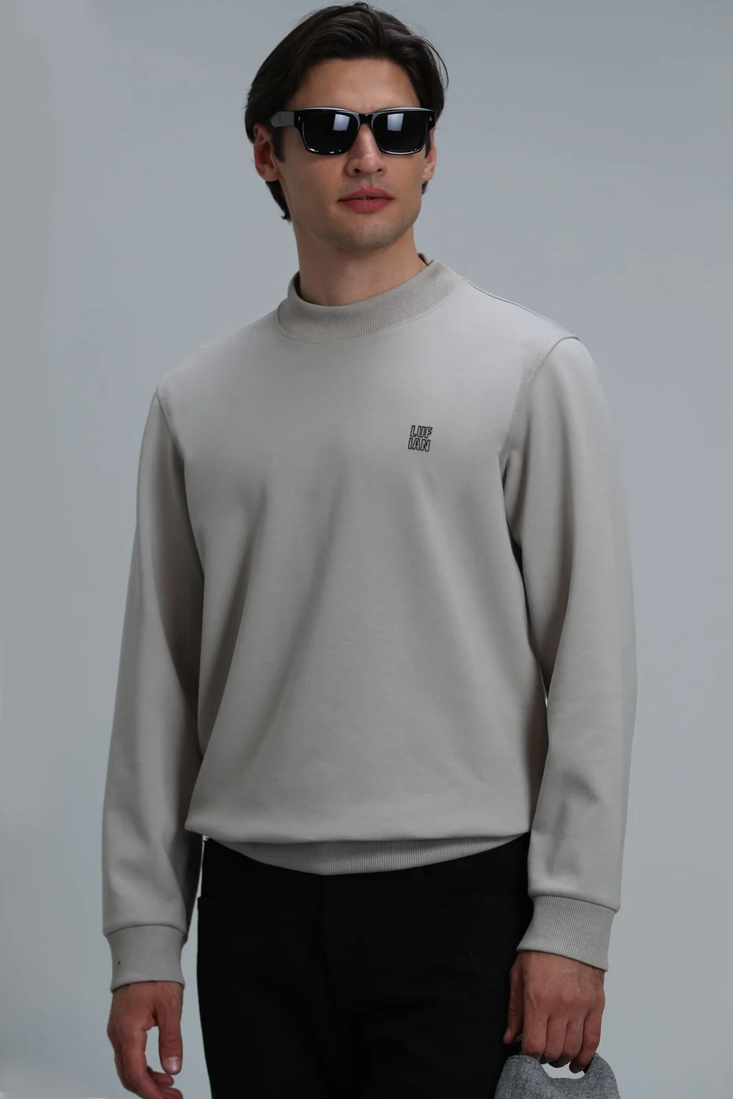 Randal Erkek Sweatshirt Bej