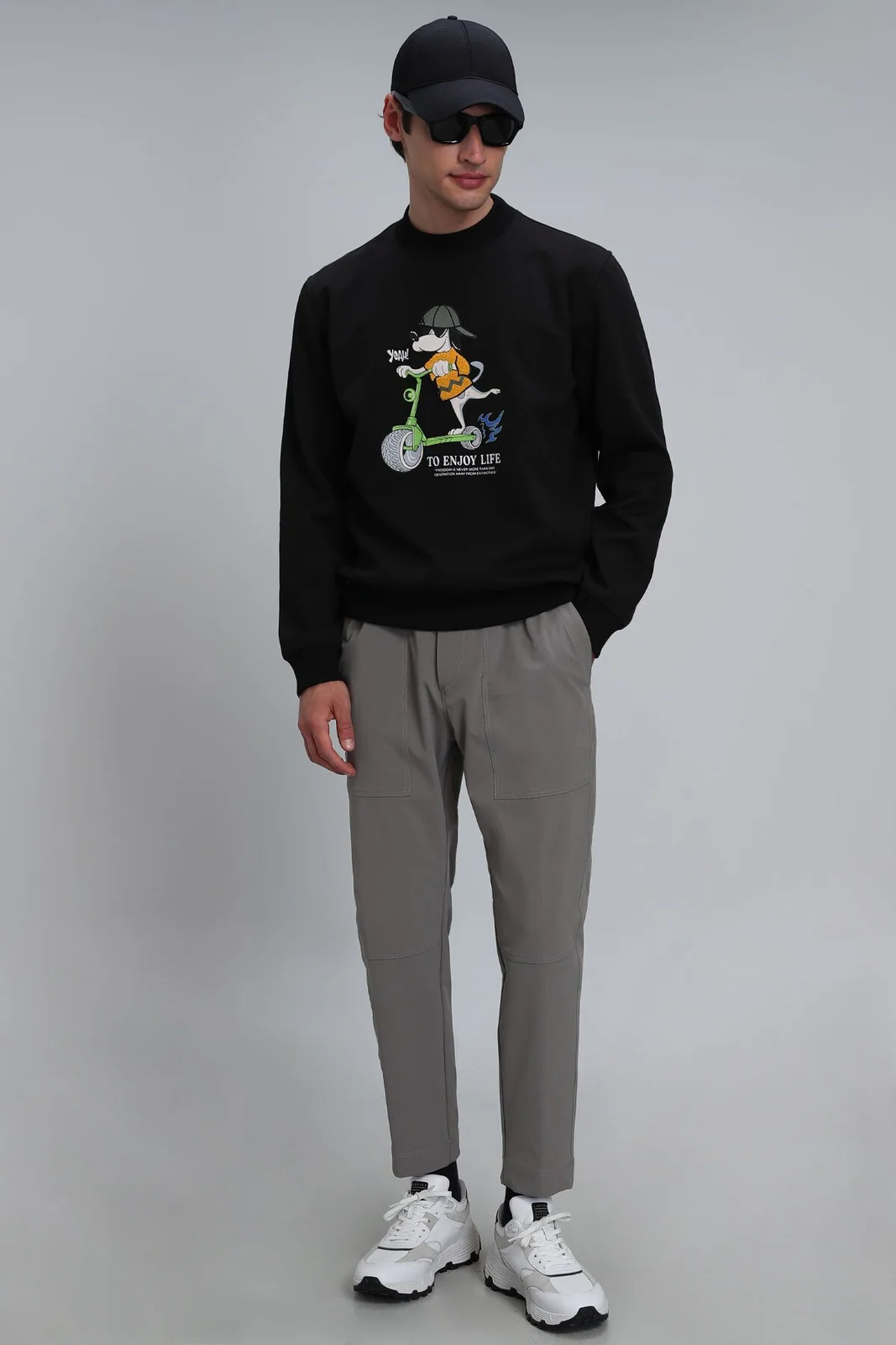 Igor Erkek Sweatshirt Siyah