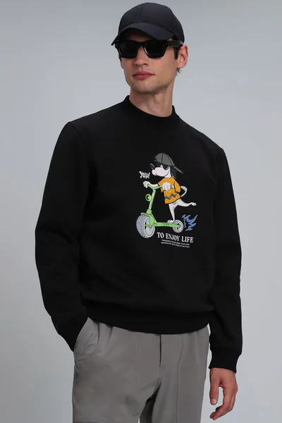 Igor Erkek Sweatshirt Siyah