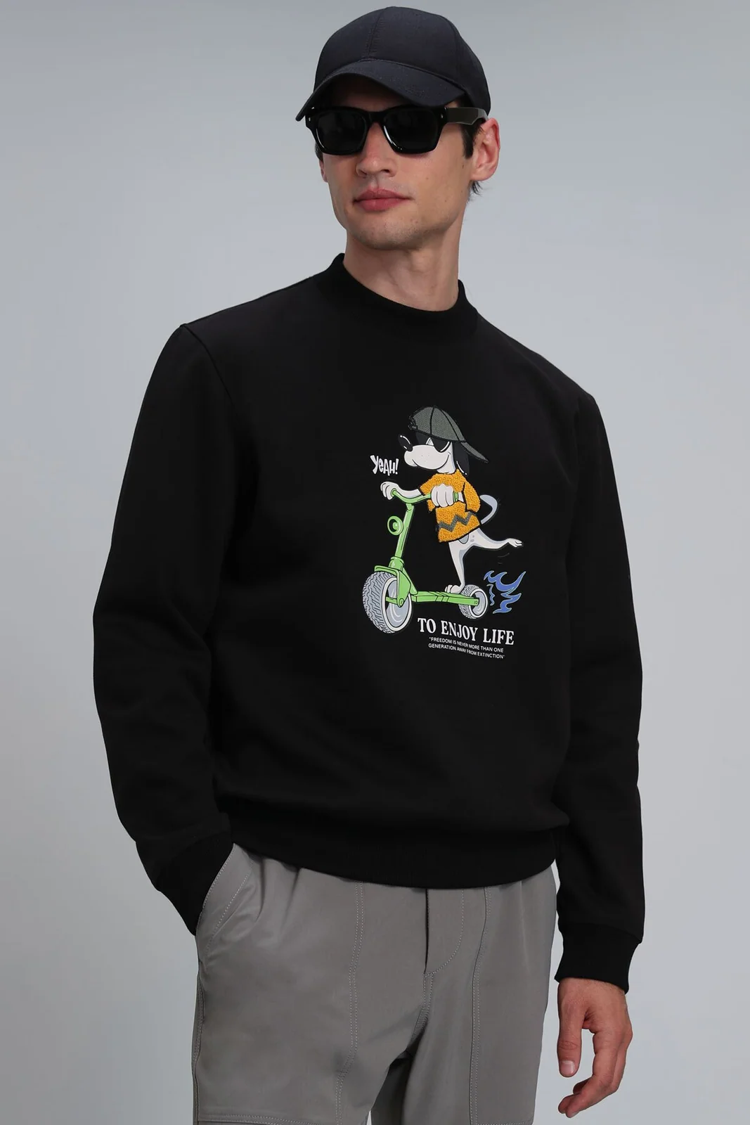 Igor Erkek Sweatshirt Siyah