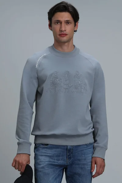 Bert Erkek Sweatshirt Mavi