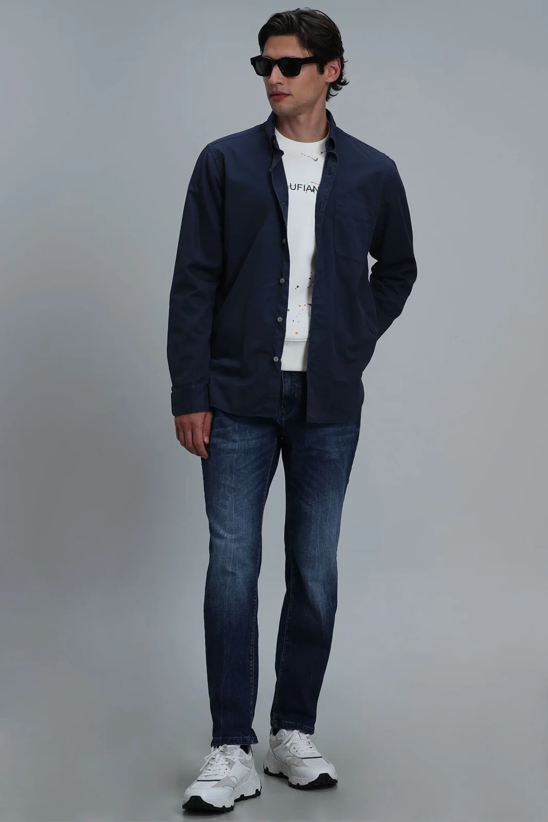 Jonı Smart Jean Erkek Pantolon Slim Fit Mavi