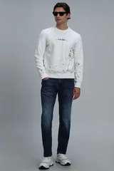 Alexander Erkek Sweatshirt Kırık Beyaz