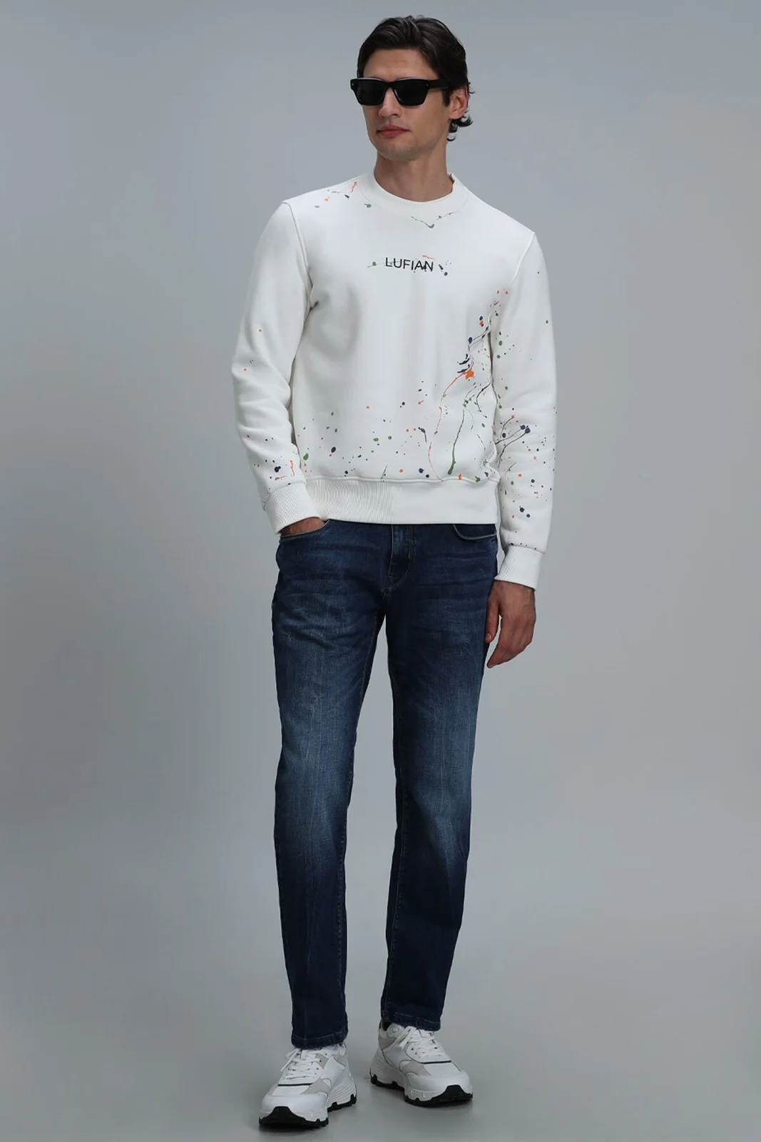 Alexander Erkek Sweatshirt Kırık Beyaz