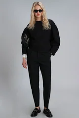 Selın Women's Knitted Sweatshirt Black