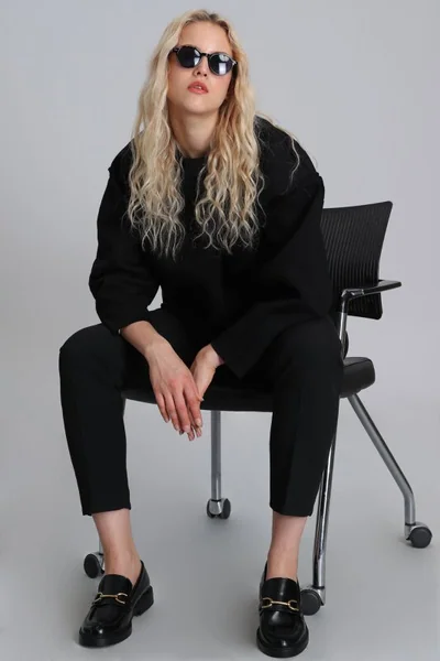 Selın Women's Knitted Sweatshirt Black