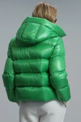 Sun Kaz Tüyü Kadın Mont Yeşil