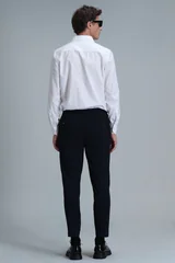 Lumer Spor Erkek Chino Pantolon Slim Fit Lacivert