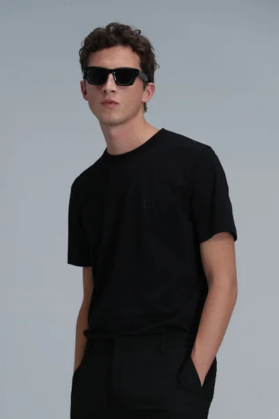 Pablo Modern Grafik Tişört Siyah