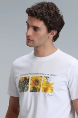 June Modern Grafik Tişört Beyaz