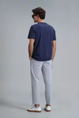 Frank Smart Erkek Chino Pantolon Slim Fit Saks