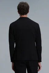 Asel Spor Erkek Blazer Ceket Slim Fit Siyah