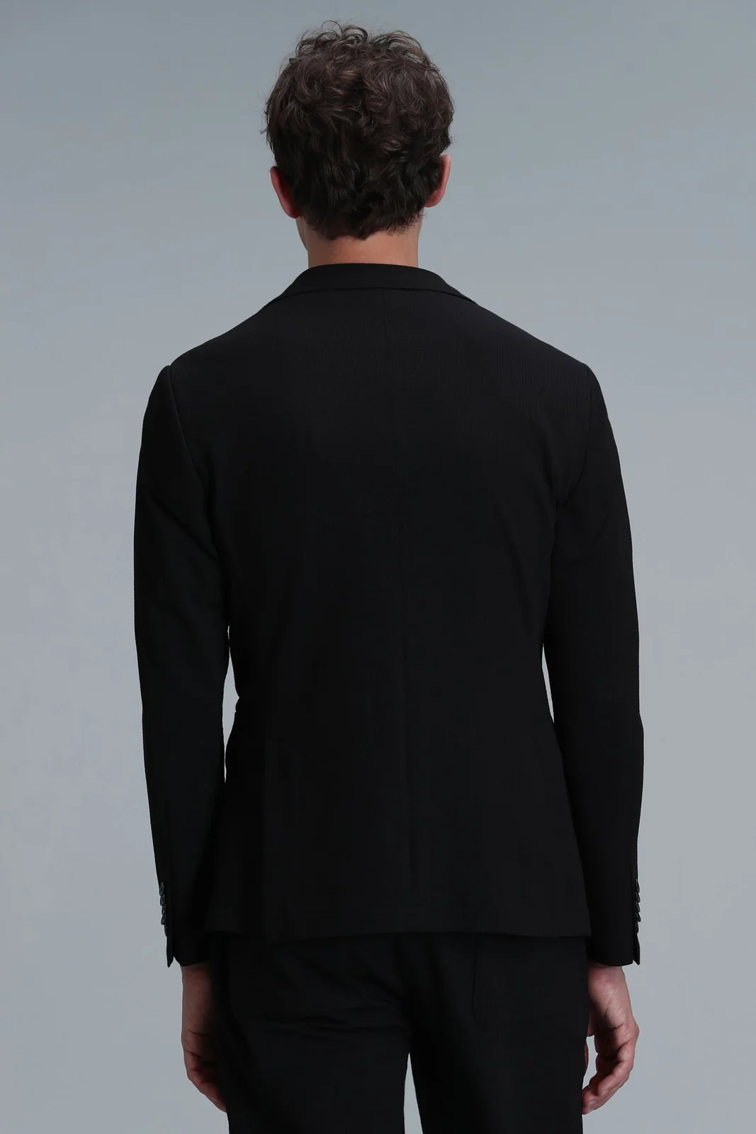 Asel Spor Erkek Blazer Ceket Slim Fit Siyah