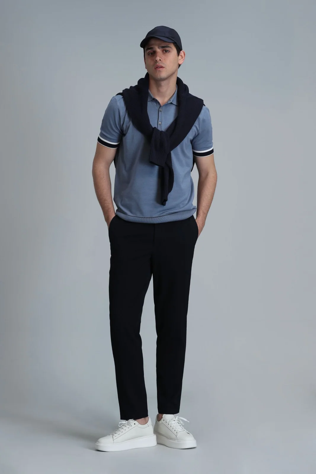 Glen Smart Erkek Chino Pantolon Slim Fit Lacivert