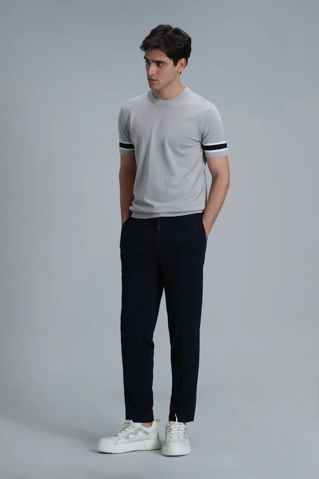 Simon Smart Erkek Chino Pantolon Slim Fit Lacivert