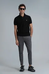 Laon Smart Erkek Polo Tişört Slim Fit Siyah
