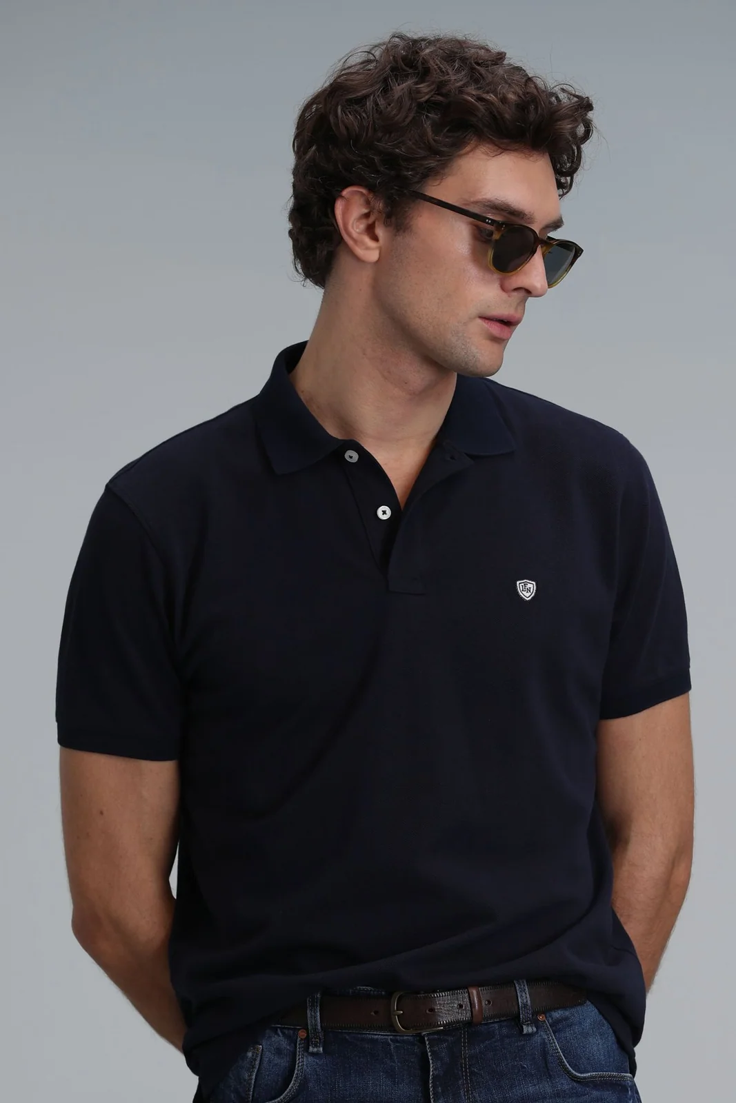 Laon Smart Erkek Polo Tişört Slim Fit Lacivert