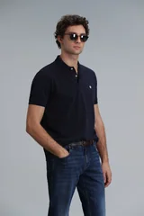 Laon Smart Erkek Polo Tişört Slim Fit Lacivert