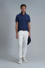 Laon Smart Erkek Polo Tişört Slim Fit Açık Lacivert