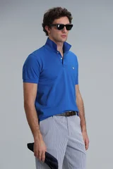 Laon Smart Erkek Polo Tişört Slim Fit Saks