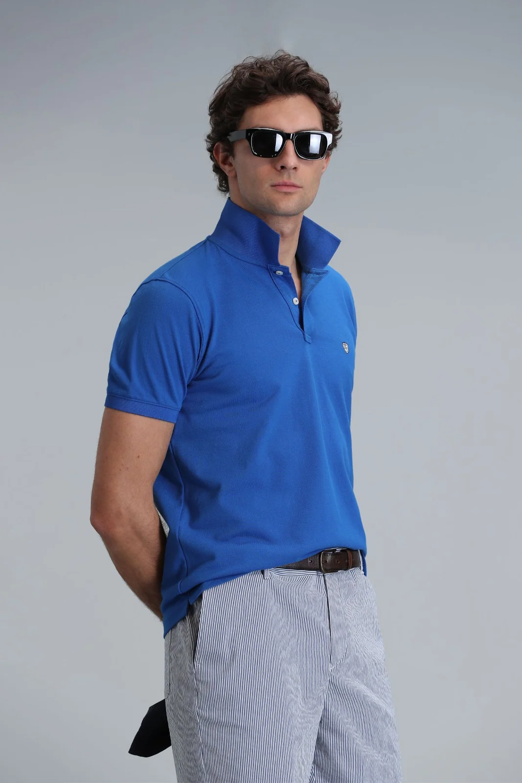 Laon Smart Erkek Polo Tişört Slim Fit Saks