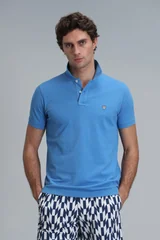 Laon Smart Erkek Polo Tişört Slim Fit Mavi