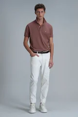 Laon Smart Erkek Polo Tişört Slim Fit Kiremit