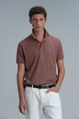 Laon Smart Erkek Polo Tişört Slim Fit Kiremit
