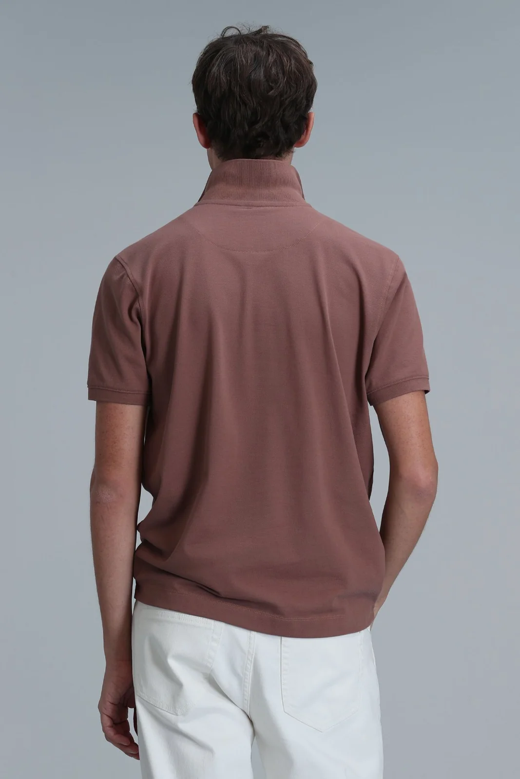 Laon Smart Erkek Polo Tişört Slim Fit Kiremit