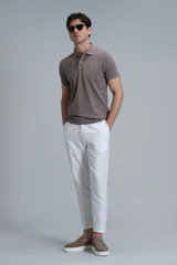 Laon Smart Erkek Polo Tişört Slim Fit Toprak