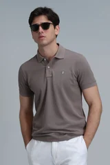 Laon Smart Erkek Polo Tişört Slim Fit Toprak