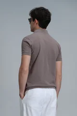 Laon Smart Erkek Polo Tişört Slim Fit Toprak