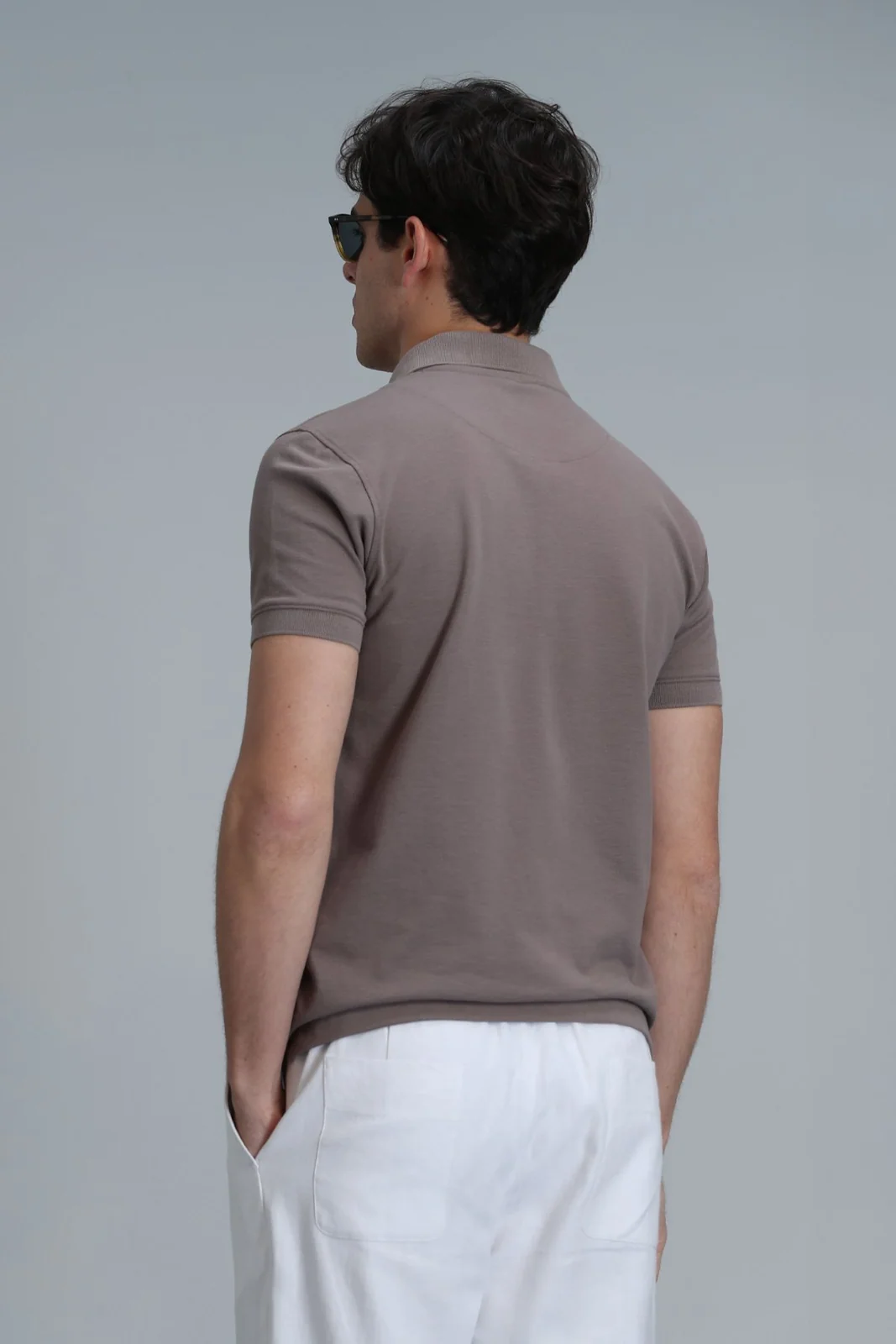 Laon Smart Erkek Polo Tişört Slim Fit Toprak