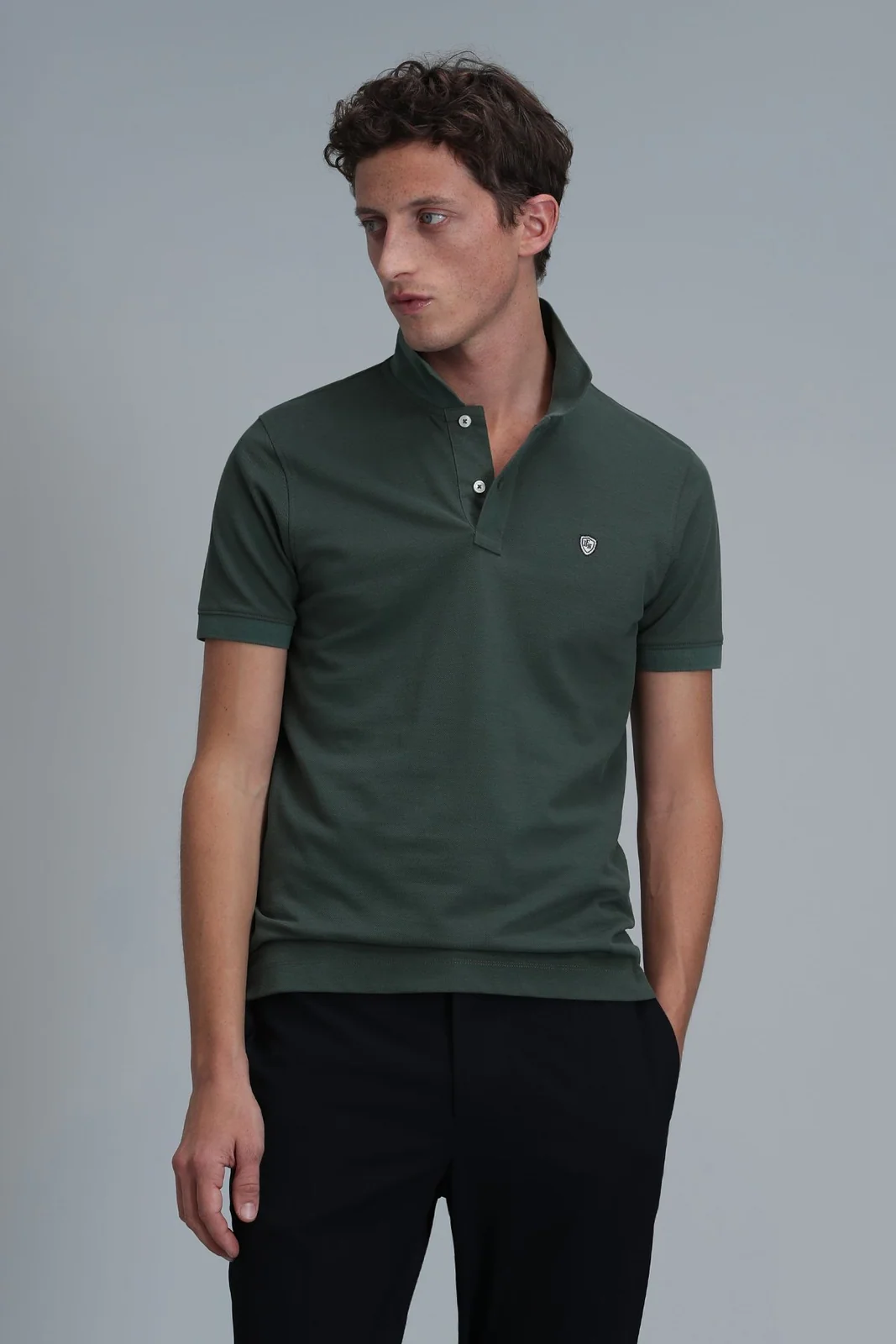 Laon Smart Erkek Polo Tişört Slim Fit Yeşil