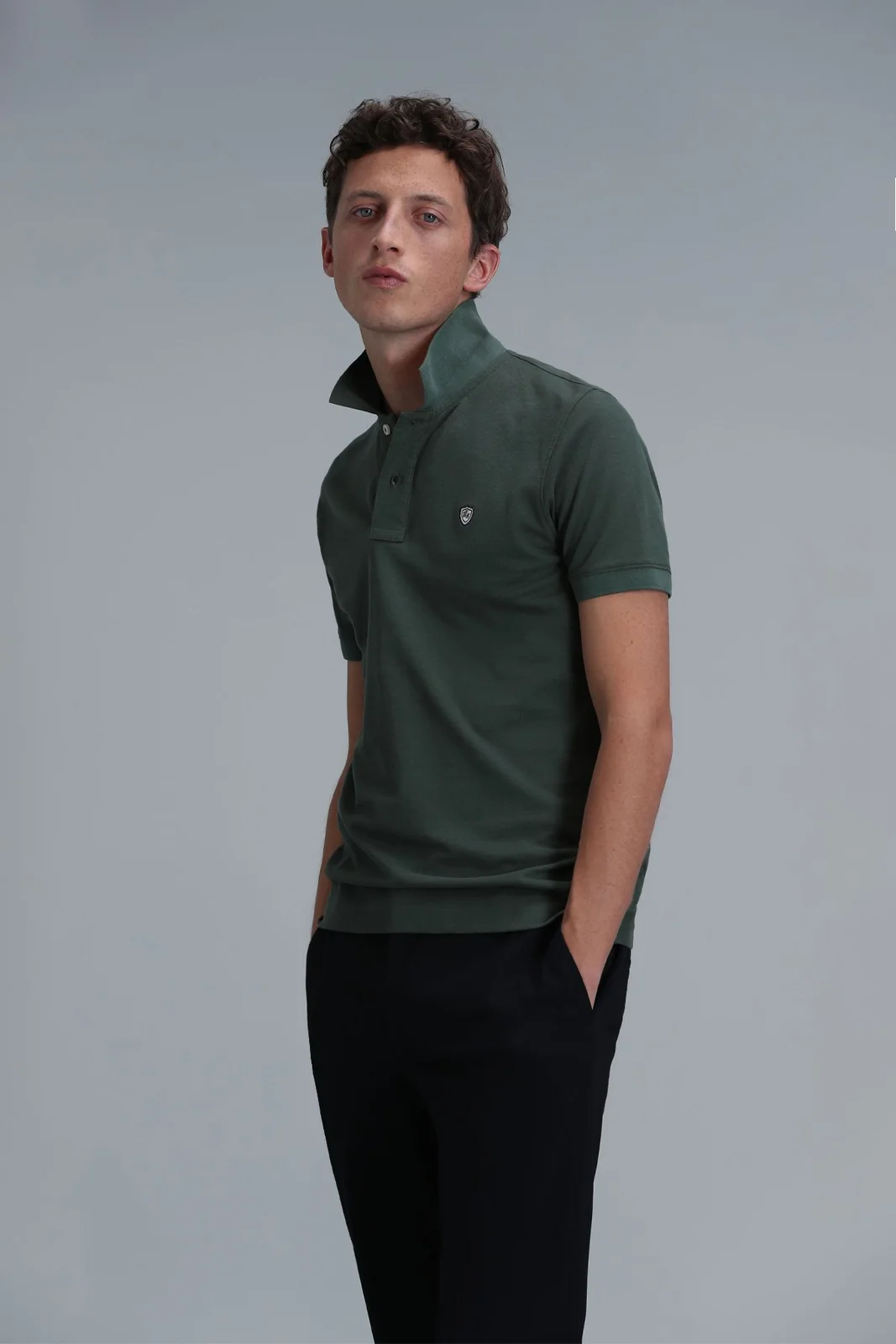 Laon Smart Erkek Polo Tişört Slim Fit Yeşil