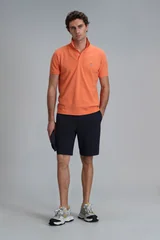 Laon Smart Erkek Polo Tişört Slim Fit Koyu Turuncu