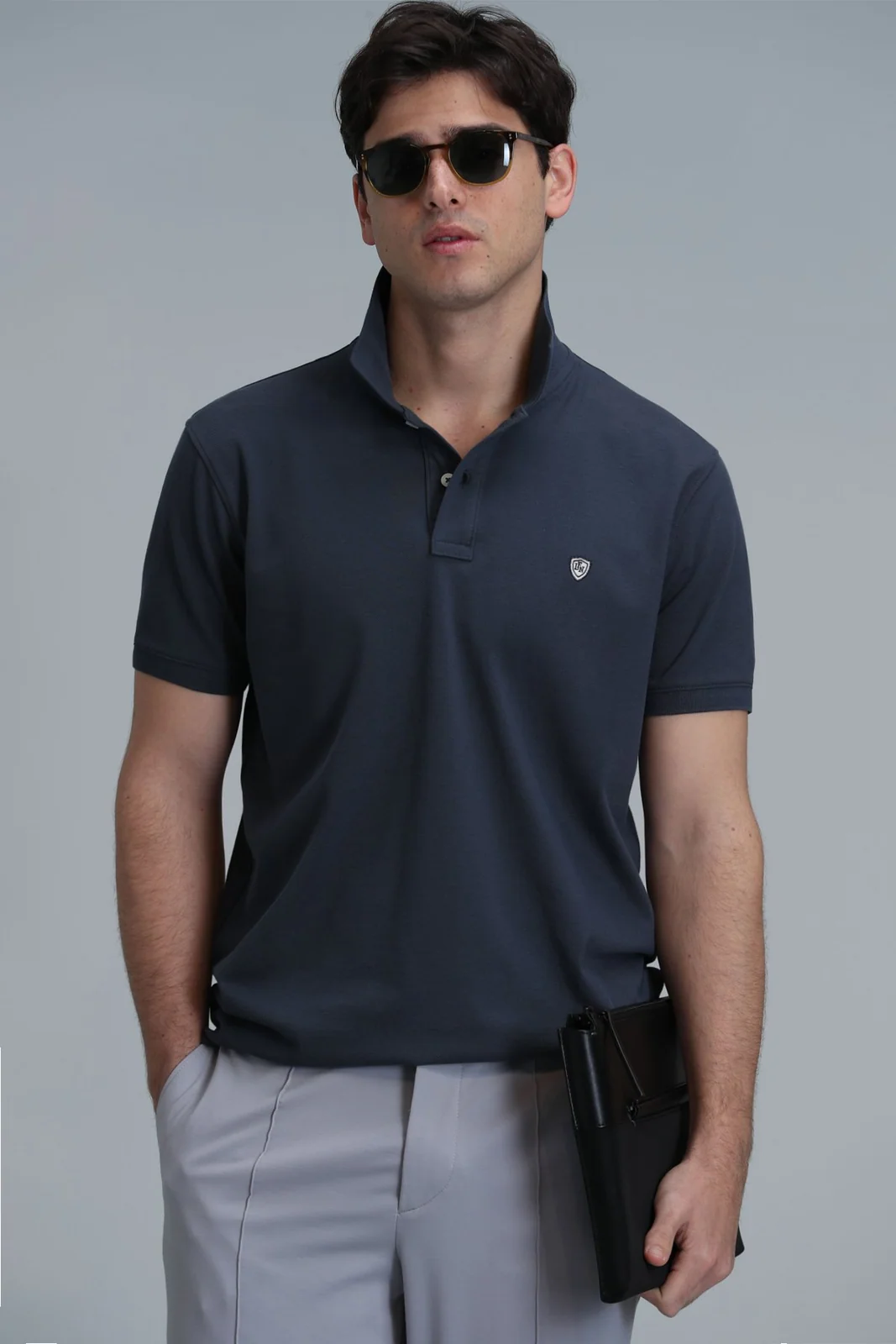 Laon Smart Erkek Polo Tişört Slim Fit Antrasit