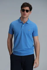 Laon Smart Erkek Polo Tişört Slim Fit Açık Mavi