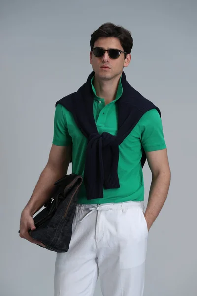 Laon Smart Erkek Polo Tişört Slim Fit Açık Yeşil