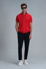 Laon Smart Erkek Polo Tişört Slim Fit Kırmızı