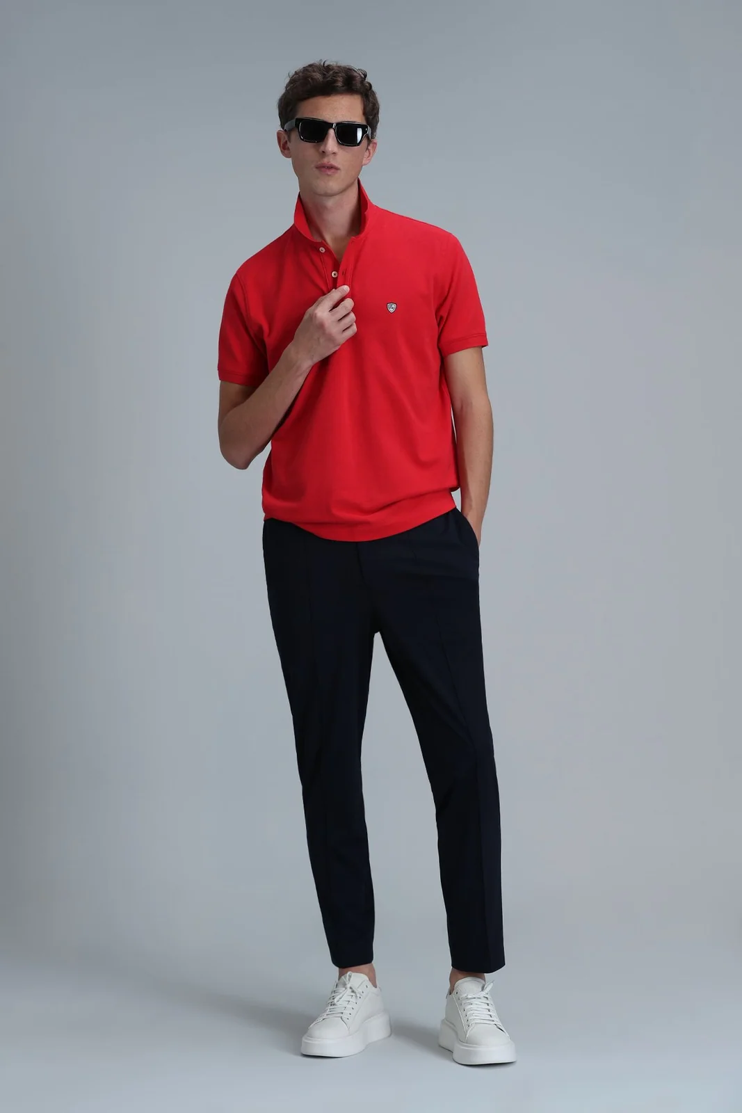 Laon Smart Erkek Polo Tişört Slim Fit Kırmızı
