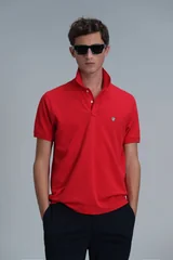 Laon Smart Erkek Polo Tişört Slim Fit Kırmızı
