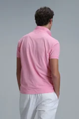 Laon Smart Erkek Polo Tişört Slim Fit Pembe