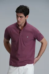 Laon Smart Erkek Polo Tişört Slim Fit Mürdüm