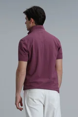 Laon Smart Erkek Polo Tişört Slim Fit Mürdüm