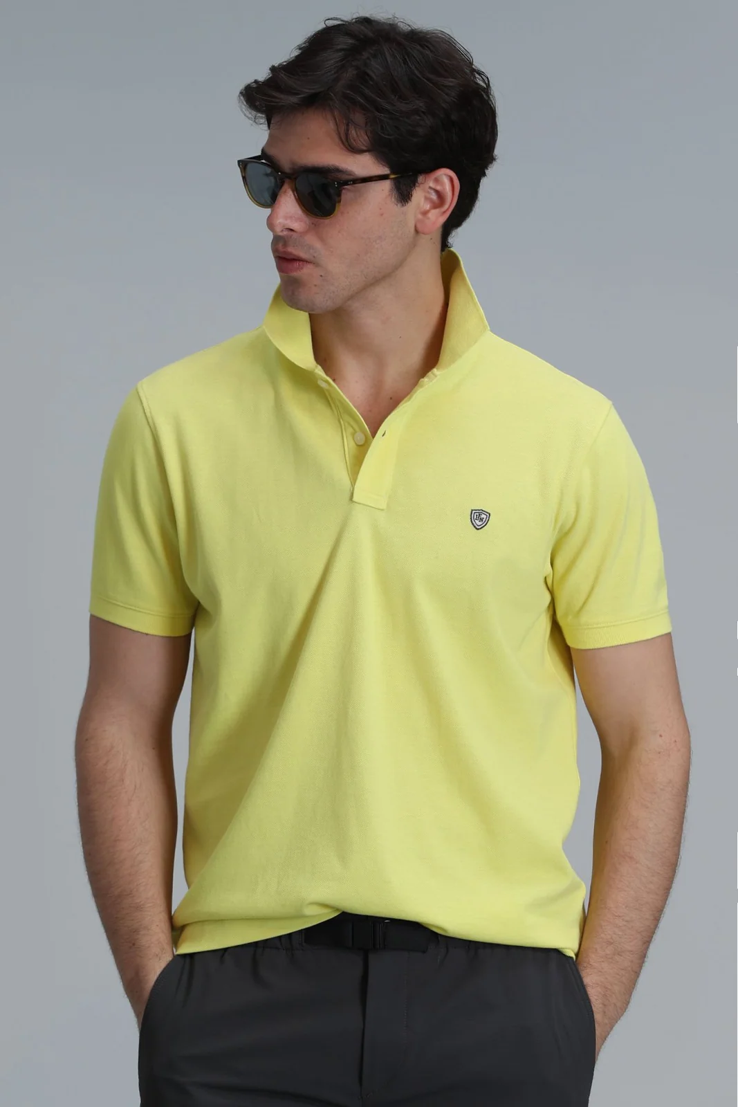 Laon Smart Erkek Polo Tişört Slim Fit Sarı