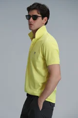 Laon Smart Erkek Polo Tişört Slim Fit Sarı