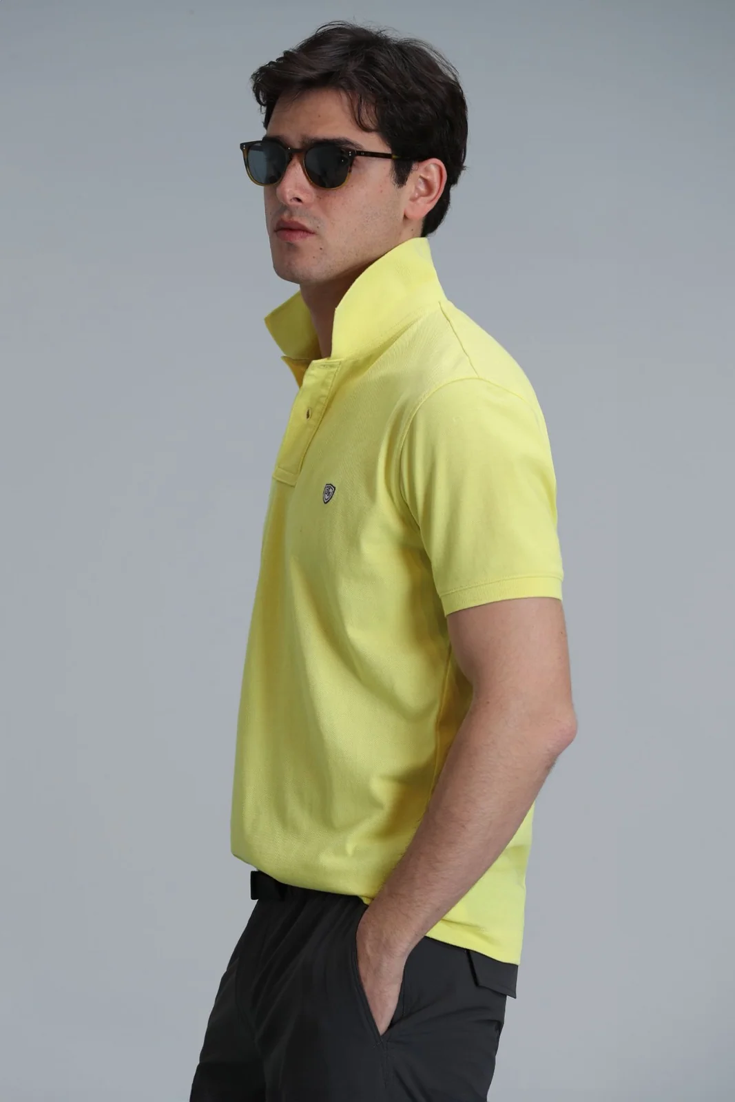 Laon Smart Erkek Polo Tişört Slim Fit Sarı
