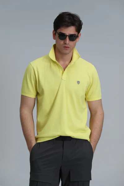 Laon Smart Erkek Polo Tişört Slim Fit Sarı